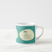 Personalized Art Dictionary Style Espresso Mug エスプレッソカップ (右)