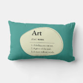 Personalized Art Dictionary Style Lumbar Pillow ランバークッション (裏面)