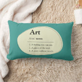 Personalized Art Dictionary Style Lumbar Pillow ランバークッション (ブランケット)