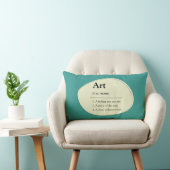 Personalized Art Dictionary Style Lumbar Pillow ランバークッション (椅子)