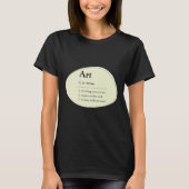 Personalized Art Dictionary Style T-Shirt Tシャツ (正面)