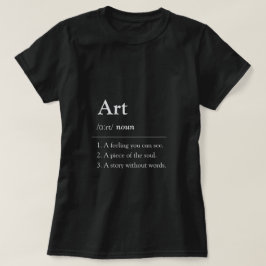 Personalized Art Dictionary Style T-Shirt Tシャツ