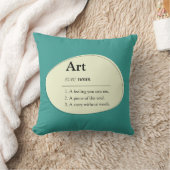 Personalized Art Dictionary Style Throw Pillow クッション (ブランケット)