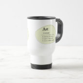 Personalized Art Dictionary Style Travel Mug トラベルマグ (正面右)