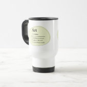 Personalized Art Dictionary Style Travel Mug トラベルマグ (正面左)