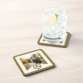 Personalized Artisan Monogram A | Wood Frame コースター (右側)