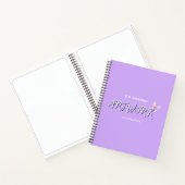 Personalized  Artist Sketchbook with bow Notebook ノートブック (内部)