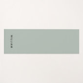 Personalized Ash Colour Monogram Name Yoga Mat ヨガマット (正面(横))