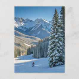 Personalized Aspen Ski Resort Mountain View ポストカード