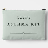 Personalized Asthma Essentials Large Pouch アクセサリーポーチ (正面)