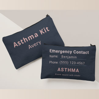 Personalized Asthma Kit Pouch –Elegant Inhaler Bag アクセサリーポーチ