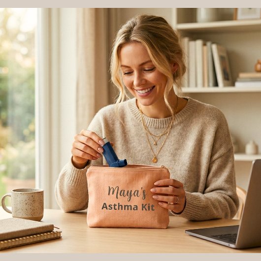 Personalized Asthma Kit Pouch –Elegant Inhaler Bag アクセサリーポーチ