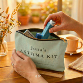 Personalized Asthma Kit Pouch – Medical Bag アクセサリーポーチ