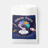 Personalized Astronaut Space Party Treats フェイバーバッグ (正面)