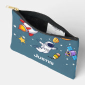 Personalized Astronaut Space School Supplies アクセサリーポーチ (見開き)