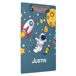 Personalized Astronaut Space School Supplies クリップボード