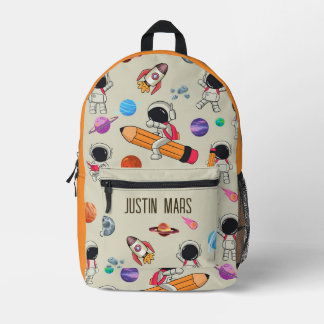 Personalized Astronauts and Planets Back to School プリントバックパック