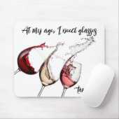 Personalized At My Age, I Need Glasses Mouse Pad マウスパッド (マウス)