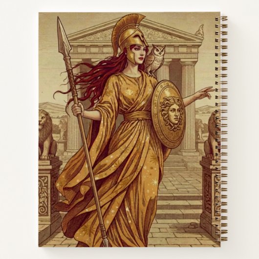 Personalized Athena Affirmation Journal ノートブック (裏面)