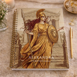 Personalized Athena Affirmation Journal ノートブック
