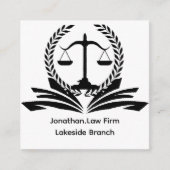 Personalized attorney engrave law firm スクエア名刺 (正面)
