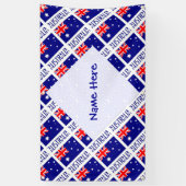 Personalized Australia Flag Tiled 横断幕 (縦)