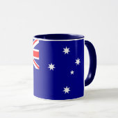Personalized Australian Flag True Blue Heritage Pr マグカップ (正面右)