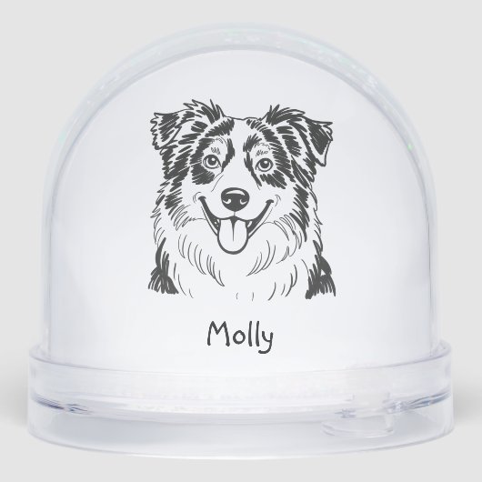 Personalized Australian Shepherd Dog Christmas (裏面)