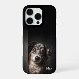 Personalized Australian Shepherd Portrait iPhone C iPhone 16 Proケース