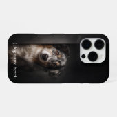 Personalized Australian Shepherd Portrait iPhone C iPhoneケース (裏面横)