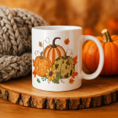 Personalized Autumn Pumpkin Patch Custom Name Mug トラベルマグ