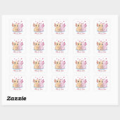 Personalized Axolotl Valentine Sticker スクエアシール (シート)