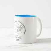 Personalized Baby 2026 Blue Name Coffee Mug  ツートーンマグカップ (正面右)