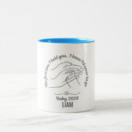 Personalized Baby 2026 Blue Name Coffee Mug  ツートーンマグカップ
