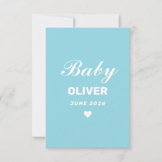 Personalized Baby Announcement Card 出欠カード