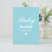 Personalized Baby Announcement Card 出欠カード (スタンド正面)