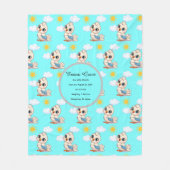 Personalized Baby Bird Blanket  フリースブランケット (正面)