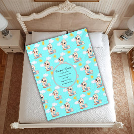 Personalized Baby Bird Blanket  フリースブランケット