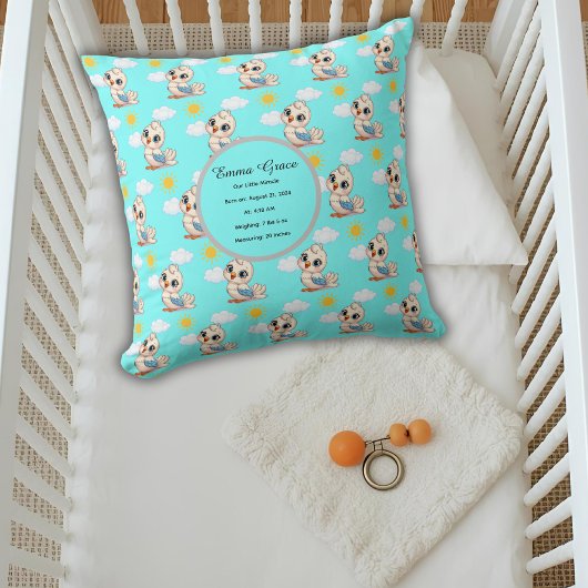 Personalized Baby Bird Pillow クッション