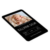 personalized baby Birth announcements  マグネット (右側)