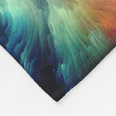 Personalized Baby Blanket With a Purple Car on It フリースブランケット (角)