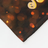 Personalized Baby Blanket With Gold Faux Sparkle  フリースブランケット (角)