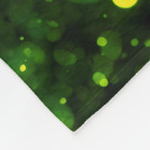 Personalized Baby Blanket With Green Faux Sparkle  フリースブランケット (角)