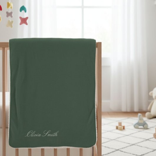 Personalized baby blanket with name シェルパブランケット