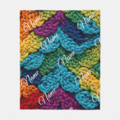 Personalized Baby Blanket with Name フリースブランケット (正面)