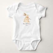 Personalized Baby Bodysuit with Name ベビーボディスーツ (正面)