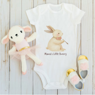 Personalized Baby Bodysuit with Name ベビーボディスーツ