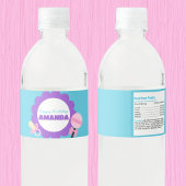 Personalized Baby Doll Birthday Water Bottle Label ペットボトルラベル