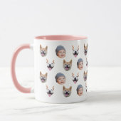 Personalized Baby Face Coffee Cup, 3 Photos       マグカップ (左)