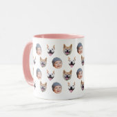 Personalized Baby Face Coffee Cup, 3 Photos       マグカップ (正面左)
